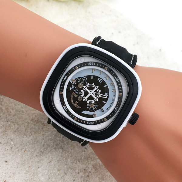 Classic men's watch quartz watch silicone watchband simple fashion children watch, mechanical design relogio masculino Clock