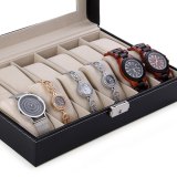 N ew Luxury 12 Grid Leather Watch Box Jewelry Display Collection Storage Case Watch Organizer Box Holder reloj caixa relogio