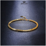 JEWEAST 18K Gold Bracelet For Woman Genuine Yellow Gold Hand Jewelry Wedding Engagement Female Real Gold Bracelet & Bangle