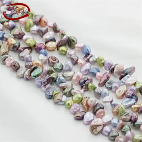 5 strands/package wholesale natural freshwater pearl strand loose beads irregular baroque pearls