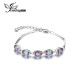 Jewelrypalace Natural Mystic Rainbow Topaz Bracelet Tennis Link Genuine 925 Sterling Silver Women 2016 New Fashion Fine Jewelry