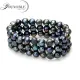 White real freshwater black pearl bracelet women,double natural pearl bracelet jewelry daughter girl best gift birthday white