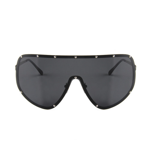 Unisex Reflective Oversized Polarized Mens Sunglasses Women Brand Designer Black Sun Glasses For Men Female Steampunk Goggles
