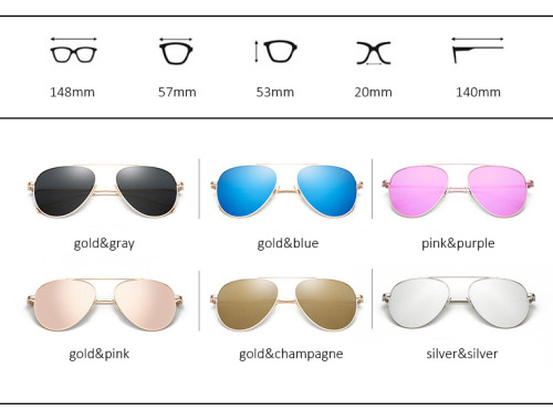 Women Rose Gold Mirror Aviation Sunglasses Brand Designer New Vintage Retro Sun Glasses For Female Lady Driving Fishing UV400