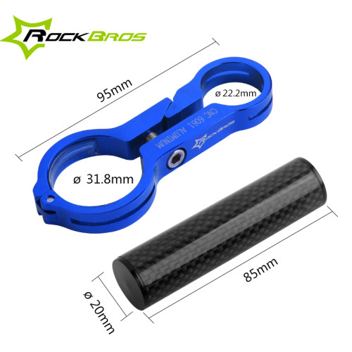 ROCKBROS Fiber Bike Bicycle HandleBar Extender Mount Lamp Bracket Outdoor Sports Bile Bicycle MTB Flashlight Holder 3 Colors