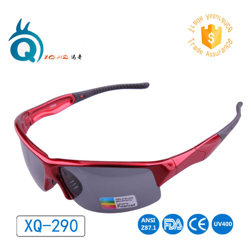 NEW Polarized glasses Sport Sunglasses RED color frame 100% UV400 outdoor sport eyewear