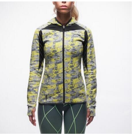 Winter Women's Outdoor Sport Zipper Cardigan Yoga Fitness Clothes Quick-drying Coat