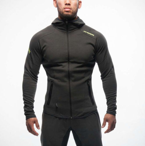 Zenicham Men's Pocket Comfortable Skateboarding Hoodies Solid Zip Up Outdoor Sport Lightweight Breathable Warm Coat 329
