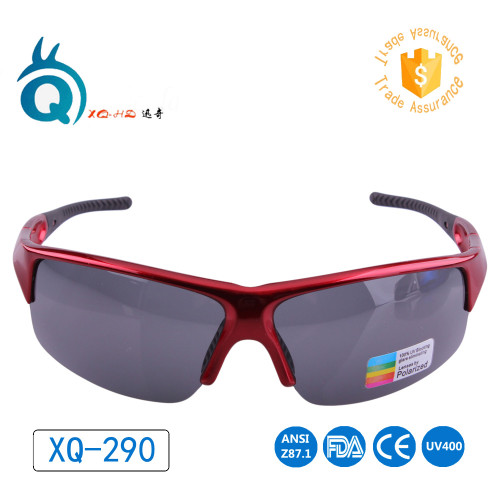 NEW Polarized glasses Sport Sunglasses RED color frame 100% UV400 outdoor sport eyewear