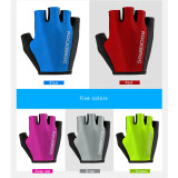 ROCKBROS Bicycle Glove Outdoor Cycling Sports Breathable Gloves Bike Half Finger Sponge Pad Professional Gloves Unisex 5 Colors