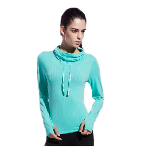 hot sale Women Spring autumn warm wear 2016 Long Sleeve solid Outdoor Sport 5 colors Slim sport solid clothes for female High-Q