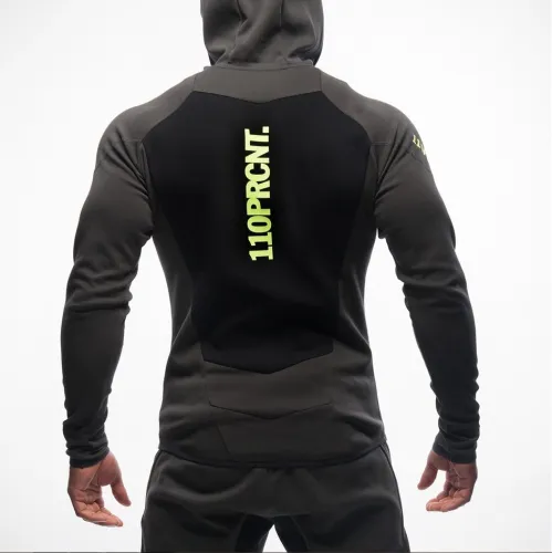 Zenicham Men's Pocket Comfortable Skateboarding Hoodies Solid Zip Up Outdoor Sport Lightweight Breathable Warm Coat 329