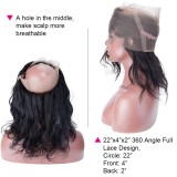 【Platinum 7A】360 Lace Frontal Band With 2 Bundles Body Wavy 7A Brazilian Virgin Hair
