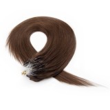 100s 0.5g/S Straight Micro Loop Hair Extensions #4 Chocolate Brown