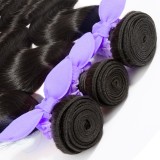 【Platinum 7A】3 Bundles Body Wavy 7A Malaysian Virgin Hair 300g With 4*4 Free Part Lace Closure