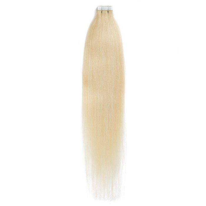 20pcs 50g Straight Tape In Hair Extensions #24 Sandy Blonde