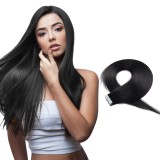 20pcs 50g Straight Tape In Hair Extensions #1 Jet Black