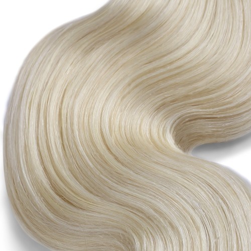 3 Bundles 300g Body Wavy Brazilian Remy Hair #613 Lightest Blonde