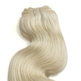 3 Bundles 300g Body Wavy Brazilian Remy Hair #613 Lightest Blonde