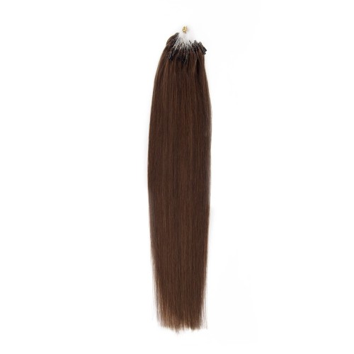 100s 0.5g/S Straight Micro Loop Hair Extensions #4 Chocolate Brown