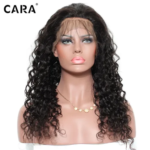 360 Lace Frontal Wig 180% Lace Front Human Hair Wigs 360 Lace Wig 8A Loose Deep Curly Full Lace Human Hair Wigs For Black Woman