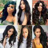 Unprocessed 150% Density Brazilian Full Lace Wigs Bleached Knots Virgin Human Hair Glueless Lace Front Wigs With Combs And Strap