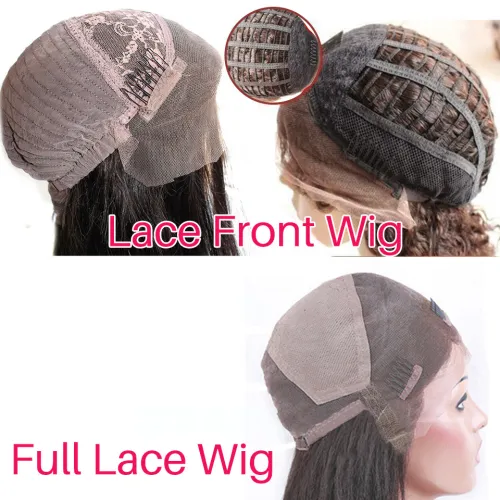 8A Full Lace/Front Lace Human Hair Wigs With Baby Hair Glueless Full Lace Wigs Mongolian Virgin Hair Kinky Straight Human Hair