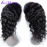 New ali moda Malaysian loose wave glueless lace wigs 8a unprocessed virgin hair lace front human hair wigs Malaysian virgin hair