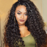8A Lace Front Human Hair Wigs 250% Density Glueless Malaysian Curly Lace Wig 12-24  Full Lace Human Hair Wigs For Black Women