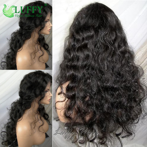 150 Density Virgin Human Hair Full Lace Wigs With Baby Hair Cheap Wavy Glueless Lace Front Wigs Brazilian Hair For Black Women