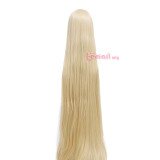 L-email wig 60inch 150cm Long Straight Beige Blonde Synthetic Hair Tangled Rapunzel Perucas Cosplay Wig