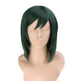 Lenalee Lee Synthetic Straight 40cm Anime Cosplay Long Green Wig For Costume Party W0095