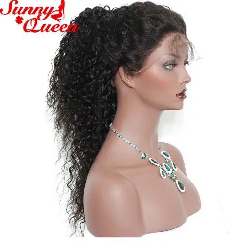 8A Lace Front Human Hair Wigs 250% Density Glueless Malaysian Curly Lace Wig 12-24  Full Lace Human Hair Wigs For Black Women