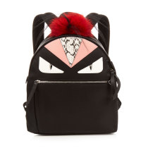 Bag Bugs nylon and fur backpack