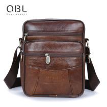 Cow Genuine Leather Messenger Bags Men Casual Travel Business Crossbody Shoulder Bag for Man Sacoche Homme Bolsa Masculina MBA19