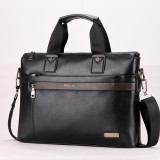 Fashion Brand PU Leather Men's Handbags Designer Man Zipper Handbag Dress Messenger Bag for Men Brown Black Color XB114NEW