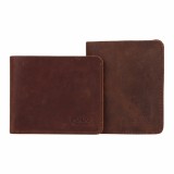 VICUNA POLO Famous Brand Men's Genuine Leather Wallet Vintage Crazy Horse Leather Man Wallet Simple Design Money Clip Wallet Man