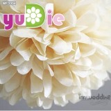 2016 New Cheap 30cm 5pcs/lot Paper PomPom Tissue Flower Balls for home wedding party car decoration mariage crafts Boda Supplies