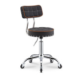 Senior hairdressing chair with backrest stool lifting rotating PU barber chair salon furniture