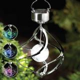 Rechargeable Battery Color Changing Solar Powered LED Windchimes Wind Spinner Outdoor Garden Courtyard Wind Chime