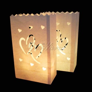 50Pcs light Holder Luminaria Paper Lantern Candle Bag for New Year Christmas Decorations Event Party Supplies Wholesale