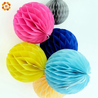 High Quality 10PCS/Lot 6''(15cm) Tissue Paper Lantern Honeycomb Ball For Home Garden Wedding & Kids Birthday Party Decorations