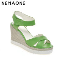 NEMAONE Luxury Brand Wedge Sandals 2017 Heels Women Platform Sandals Gladiator Summer Shoes Woman