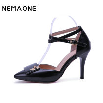 NEMAONE fashion High Heels Woman Solid Sexy Pumps Shallow Official Pumps 2017 Spring Thin Heels Pointed Toe Shoes Size 43