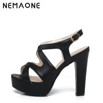 NEMAONE HOT 2017 New Summer Fashion High Heels Shoes Sweet Peep Toe High Heels Sandals Shoes Platform Lady Shoes