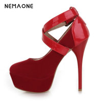 NEMAONE New 2017 Large Size 34~45 Fashion Sexy 13 cm High Heels Women Pumps Ladies Platform Shoes Woman Chaussure Femme