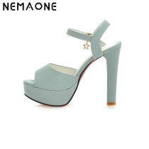 NEMAONE New high heels platform sandals women summer shoes sexy peep toe stiletto ladies heels nude pumps prom shoes 2017