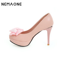 NEMAONE 2017 New fashion plus size black pointed toe party wedding thin heel women pumps platform extreme high heel lady shoes