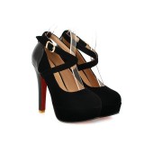 Latest design fashion sexy ladies platform pump high-heeled shoes size 34-42