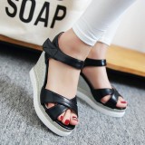 NEMAONE Luxury Brand Wedge Sandals 2017 Heels Women Platform Sandals Gladiator Summer Shoes Woman